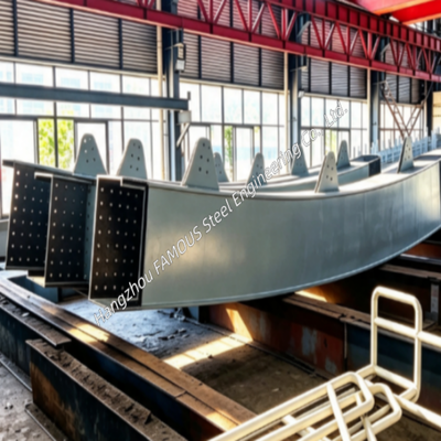 Precision Fabricated Steel Arch Bridge | AASHTO LRFD20 AWS D1.5 ASTM A709 Certified Heavy Structure