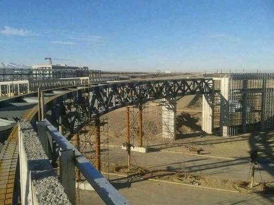 Structure Modular Steel Truss Suspension Bridge Footbridge Anti Rust