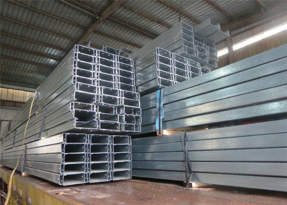 Z C Section Galvanised Steel Purlins Girts DHS Equivalent Marine Terminals