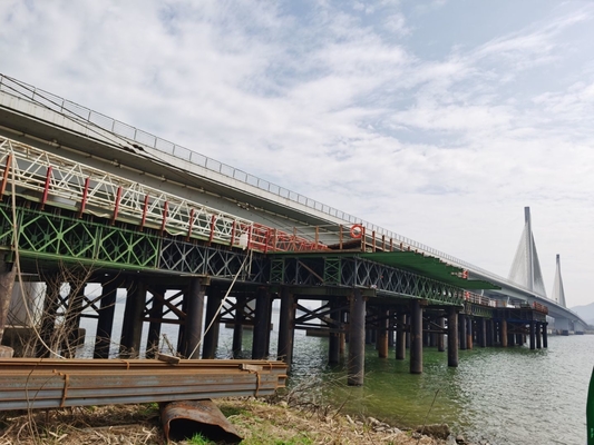 Steel Through Bow String Steel Girder Bridge Fabrication Tub H Welded