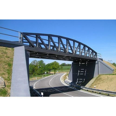 Steel Through Bow String Steel Girder Bridge Fabrication Tub H Welded